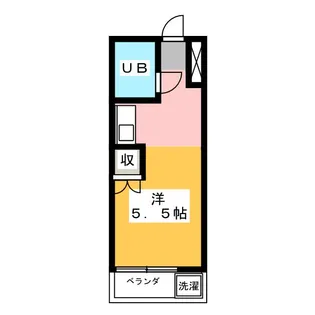 西須ヶ口ハイツ【3階】の間取り