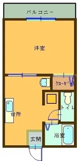 スマイル花園B【1階】の間取り