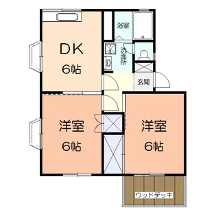 サンモール宮田III【1階】の間取り