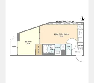 ウェルスクエアイズム白金台【1階】の間取り