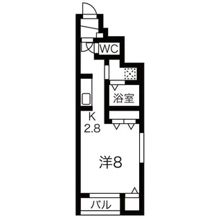 Grit 浪江【1階】の間取り