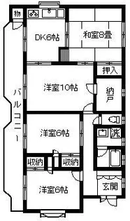 メゾンプレザート【3階】の間取り