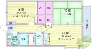 サイレントハウスA棟【1階】の間取り