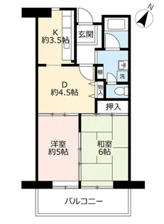 URリバーサイドさぎす【3階】の間取り
