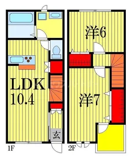 千葉県市川市若宮1【一戸建】の間取り