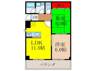 アルカディアセカンド【3階】の間取り