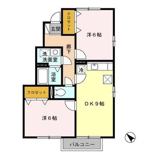 グリーンビレッジ・ピア A【1階】の間取り