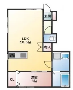 ブローテ【1階】の間取り