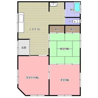 熊本県荒尾市大島町3【一戸建】の間取り