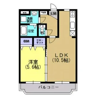 プランドール広木【3階】の間取り