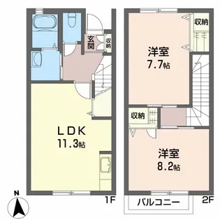 シャーメゾンIII番館の間取り