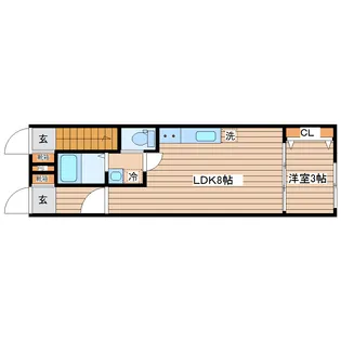 エスポワール桜【1階】の間取り