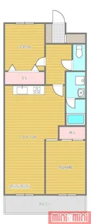 シャトー・レイクルイーズ【6階】の間取り