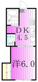 ハイツトラスティ第2【1階】の間取り