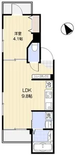 クレ・ドゥ・レスポワール【1階】の間取り