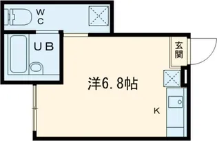 1Rの間取り画像
