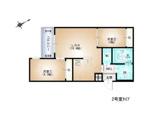 REGALEST-F 船越【2階】の間取り