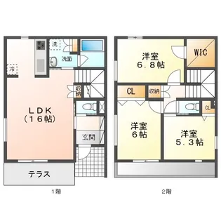 愛知県名古屋市緑区鳴子町4【一戸建】の間取り