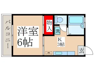 ヴィラロ-ゼひばりヶ丘【1階】の間取り