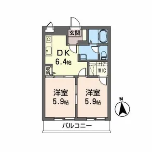アーク・アンシエル【1階】の間取り