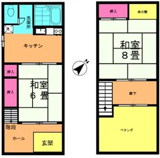東京都足立区千住柳町【一戸建】の間取り