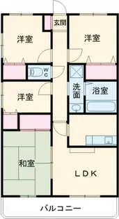 福島県郡山市鶴見坦1【マンション】の間取り