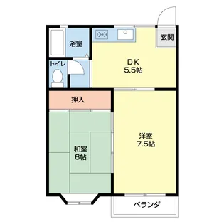 コーポサンフラワー【2階】の間取り
