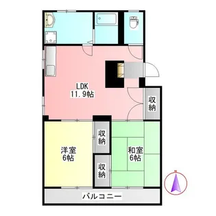 K’Sマンション【2階】の間取り