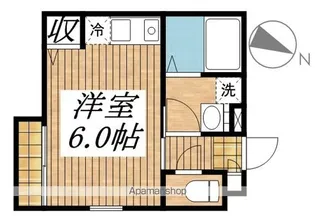 東京都府中市武蔵台2【アパート】の間取り