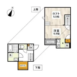 熊本県熊本市北区龍田陳内4【アパート】の間取り