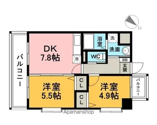 福岡県福岡市東区松島3【マンション】の間取り