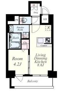 メゾン ド リエール博多【6階】の間取り