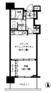 東京都港区芝3【マンション】の間取り