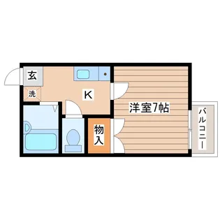 ビューパレス長町【2階】の間取り