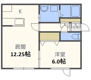 アレックスクラシック【1階】の間取り
