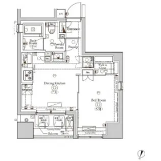 東京都千代田区神田富山町【マンション】の間取り