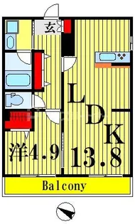 エーフラット入谷【2階】の間取り