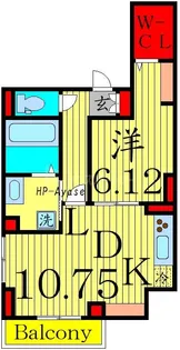 アヴァンス梅田【3階】の間取り
