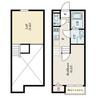Creo日比野弐番館【1階】の間取り