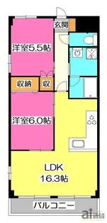 埼玉県所沢市大字北秋津【マンション】の間取り