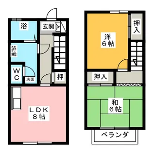愛知県岩倉市東町藤塚【一戸建】の間取り