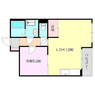 1LDKの間取り画像