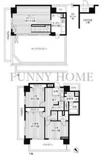 グランピラー高井戸【12階】の間取り