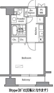 東京都港区東新橋2【マンション】の間取り