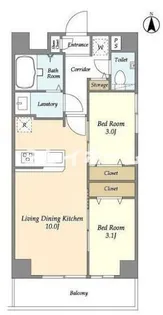 アルファコート西糀谷【4階】の間取り