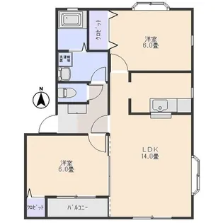 第2MHハウスI【1階】の間取り