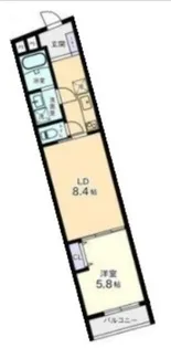 東京都港区白金台3【アパート】の間取り