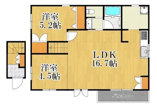 カーサ・カリメーラ【2階】の間取り