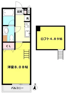 オーシャンヴェールB【1階】の間取り