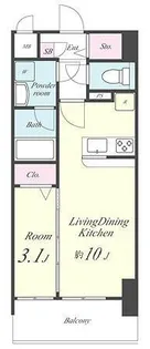 アン・ボルヌ(アンボルヌ)【9階】の間取り